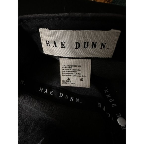 Rae Dunn Happy Hanukkah Black Adjustable Baseball Cap Hat Unisex Adult - Picture 3 of 4